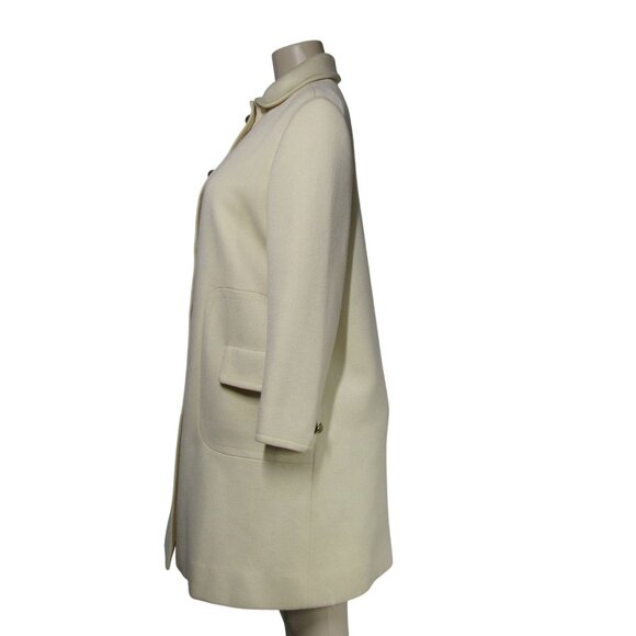 VTG 1960s Saks Fifth Avenue Cream MCM Jackie O S wool Demure Twee Retro Coat - Picture 3 of 14